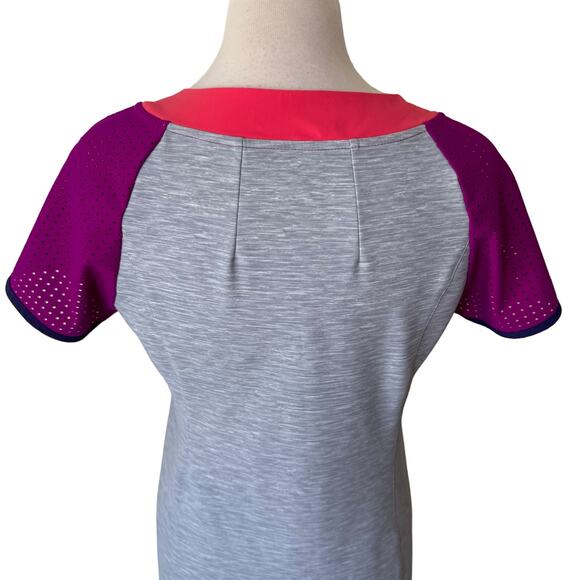 TITLE NINE Sensitive Perforated Short Sleeve Mini Dress Style: TN-130977 Medium - Picture 3 of 11